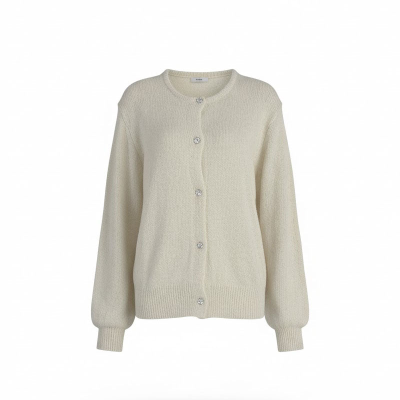 Minimalist Winter Solid Color Knit Cardigan