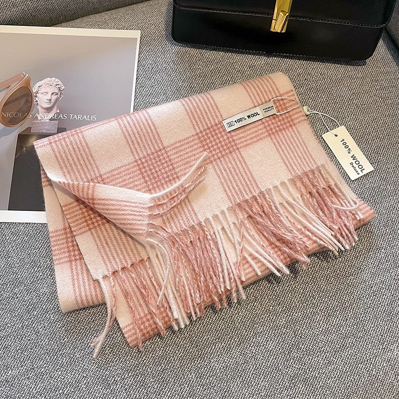 Wool Plaid Scarf