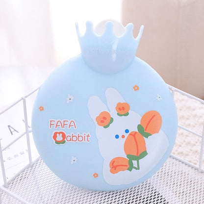 Portable Thickened Cartoon Printed Hot Water Bag