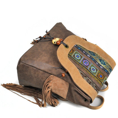 Ethnic Style Embroidered PU Bag