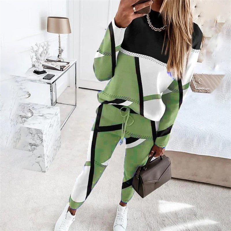 Printed Stretch Flared Leggings