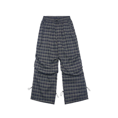Retro Plaid Cargo Pants