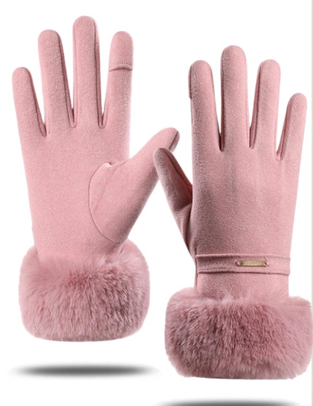 Winter Soft Windproof Thick Fleece Thermal Gloves