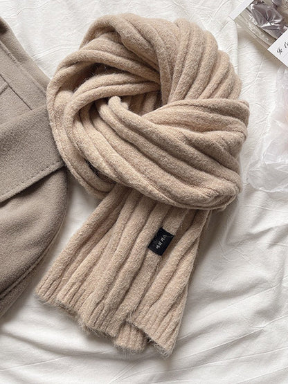 Casual Simple 5 Colors Knitting Scarf