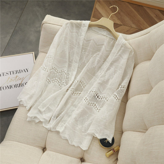 Crosa - Women's Hollow Knit Cardigan