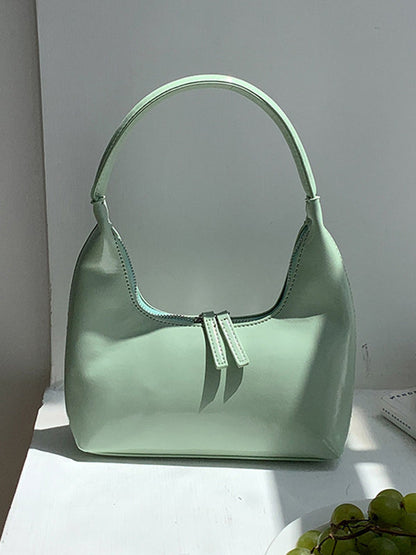 Geometric Split-Joint Zipper Shoulder Bags Handbags
