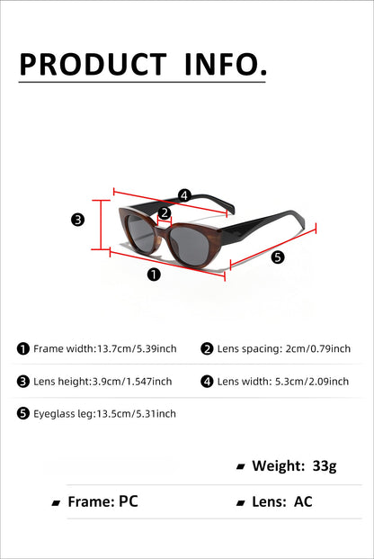 Punk Cat Eye Polarized Sunglasses