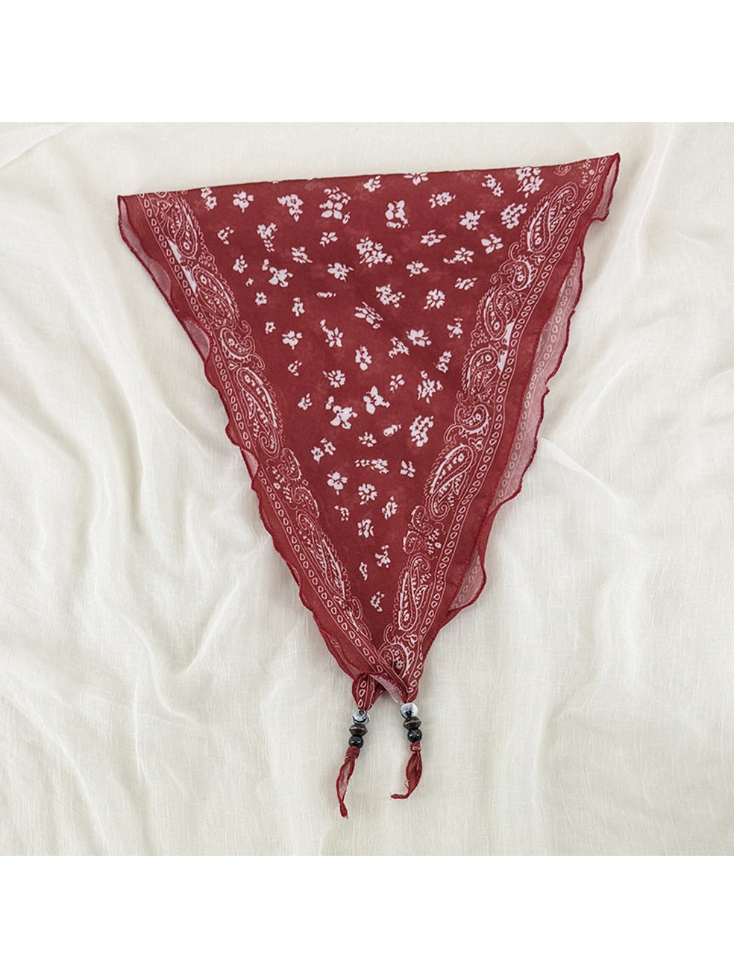 Scarvii - Vintage-inspired Diamond-cut Headscarf with Floral patterns