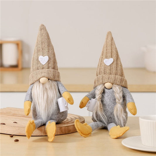 Knitted Heart Hat Plush Doll
