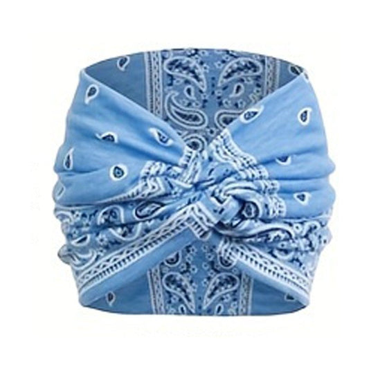Printed Knot Elastic Headband