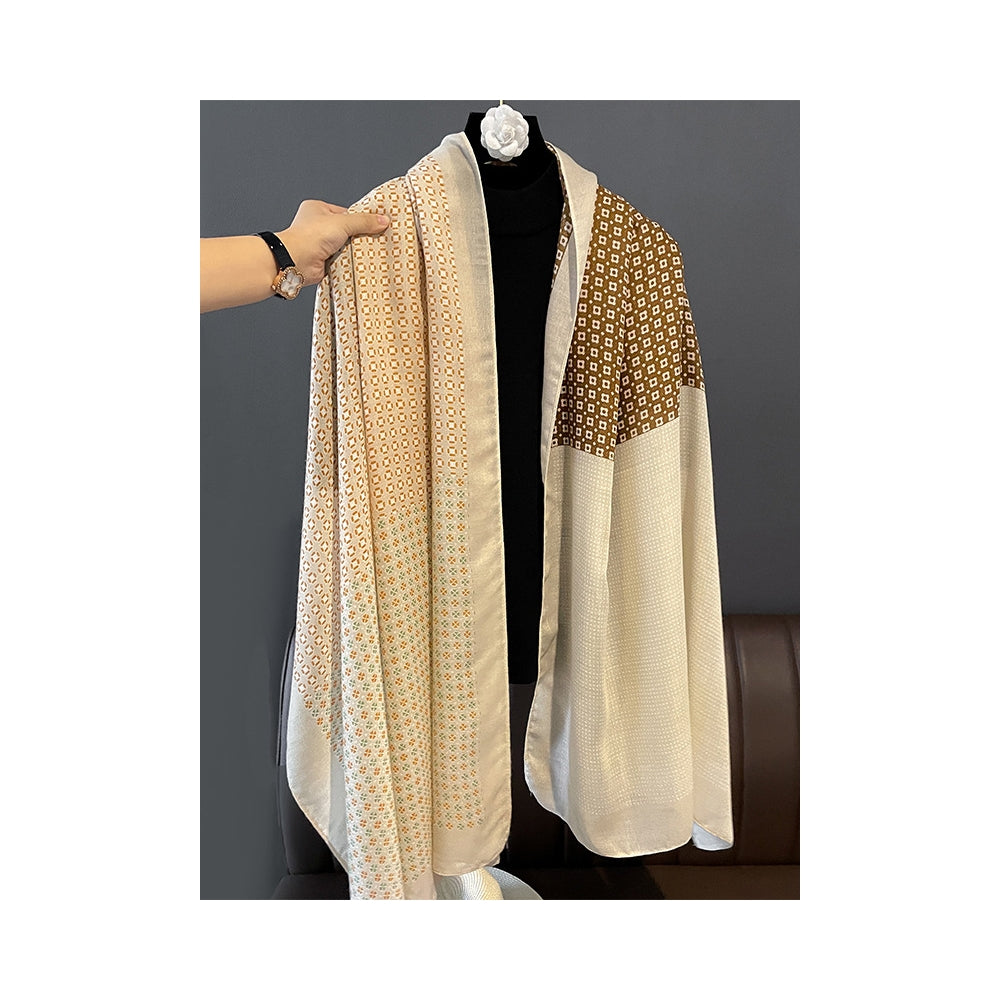 Linen Printed Sun-Proof Warm Shawl Scarf