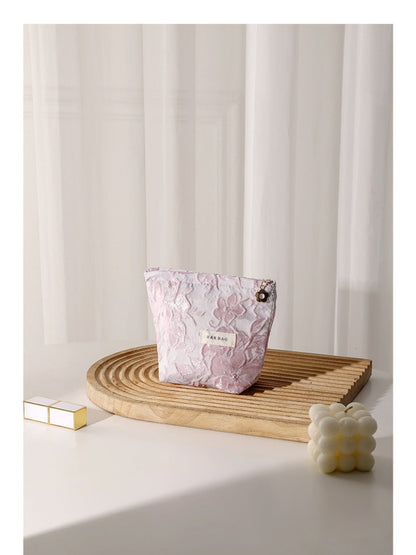 Cosbai - Coin Purse &amp; Cosmetic Bag with Floral Prints - 2 Sizes