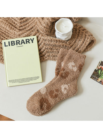 Rufia - Winter Jacquard Mid-calf Sleep Socks