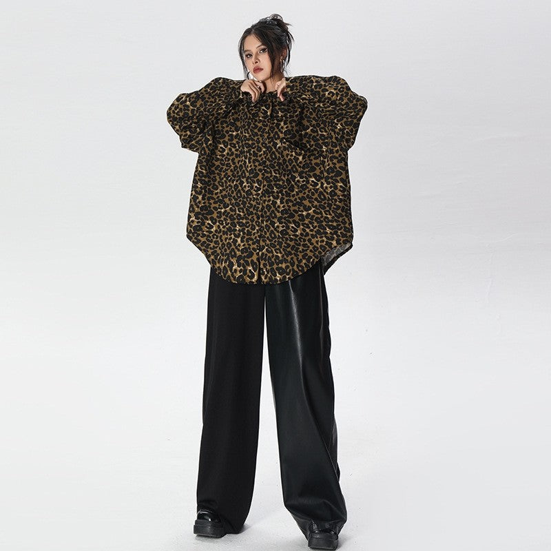 Retro Leopard Print Shirt