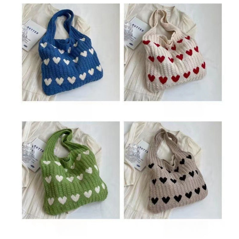 Crochet Tote Bag Small Fresh Simple Fashion Knitted Bag