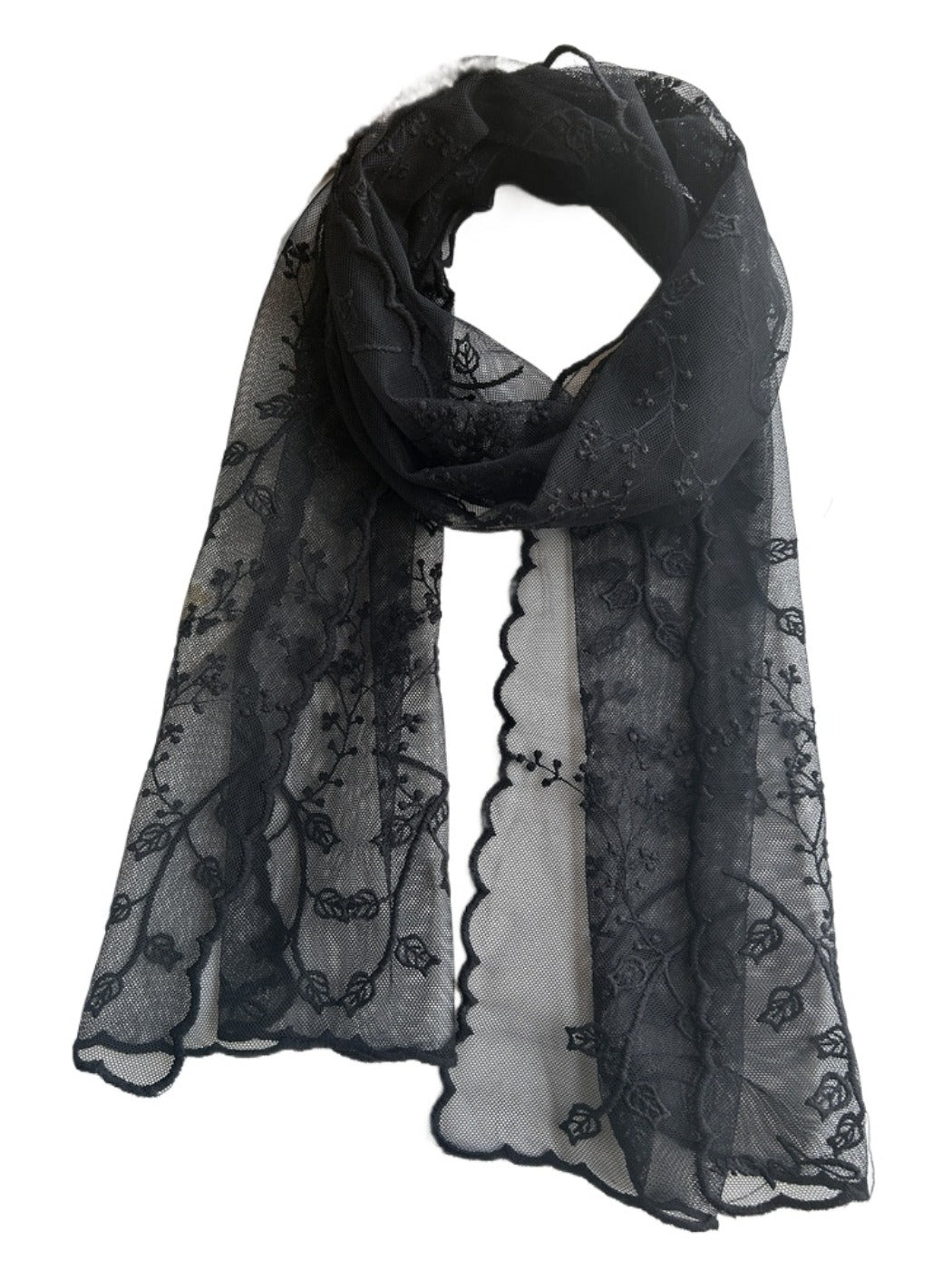 Scarvii - Elegant Lightweight Lace Scarf for Women