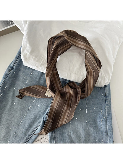 Scarvii - Vintage Striped Triangle Scarf