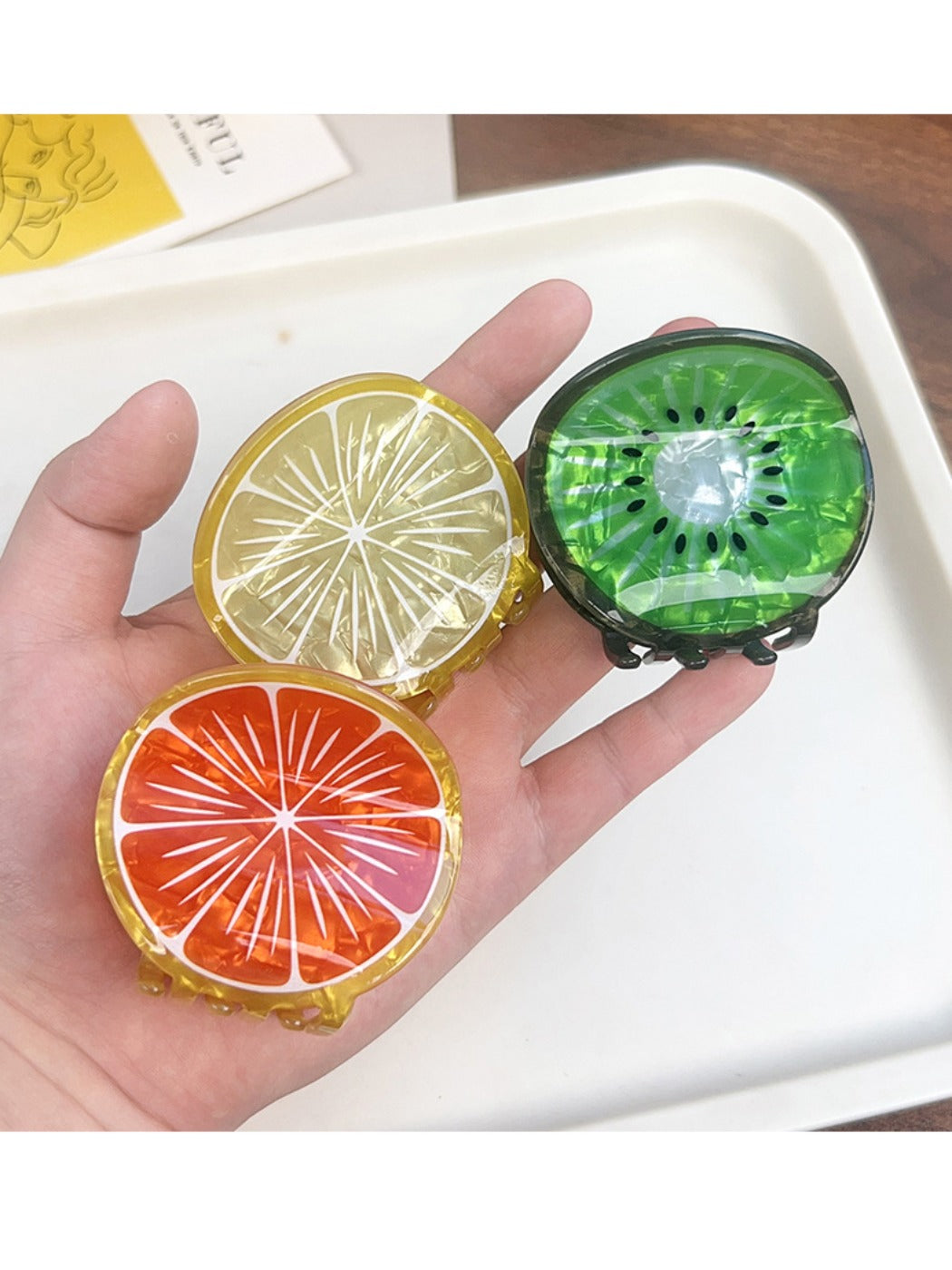 Clio - Fruit Slice Hair clips - Creative &amp; Fun