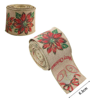 Holiday Party Decoration Supplies Christmas Burlap Ribbon