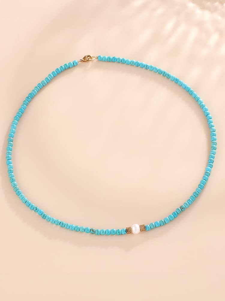 Turquoise \u0026 Pearl Necklace
