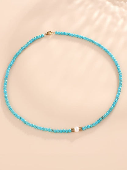Turquoise \u0026 Pearl Necklace