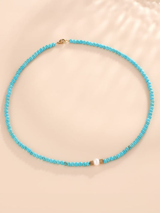 Turquoise \u0026 Pearl Necklace