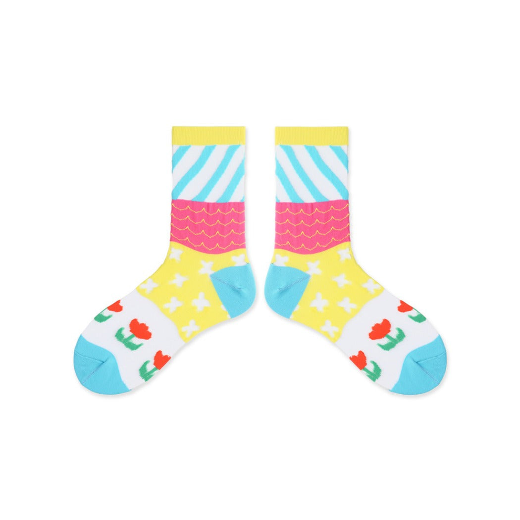 Rufia - Pastel Cartoon Socks - Breathable &amp; Soft