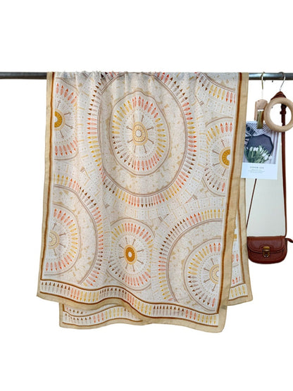 Scarvii - Geometric Print Scarf Shawl for Women