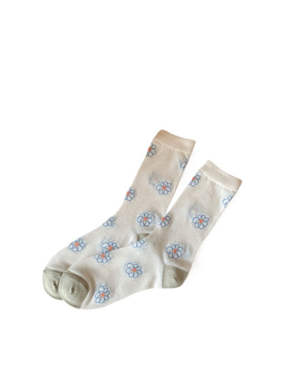 Rufia - Vintage Blue Crew Socks