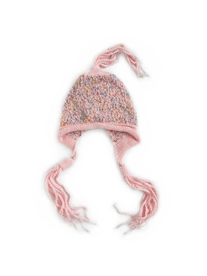 Haila - Winter Knitted Beanie with Tassels &amp; Colorful Speckled Patterns