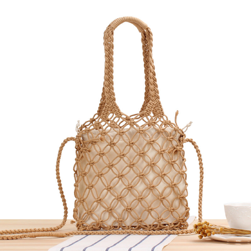 Crochet Market Bag Cross-Body Bag In Hand
