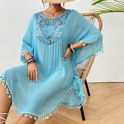 Crosa - Beach Cover-Up with Tassels for Swimwear and Bikini