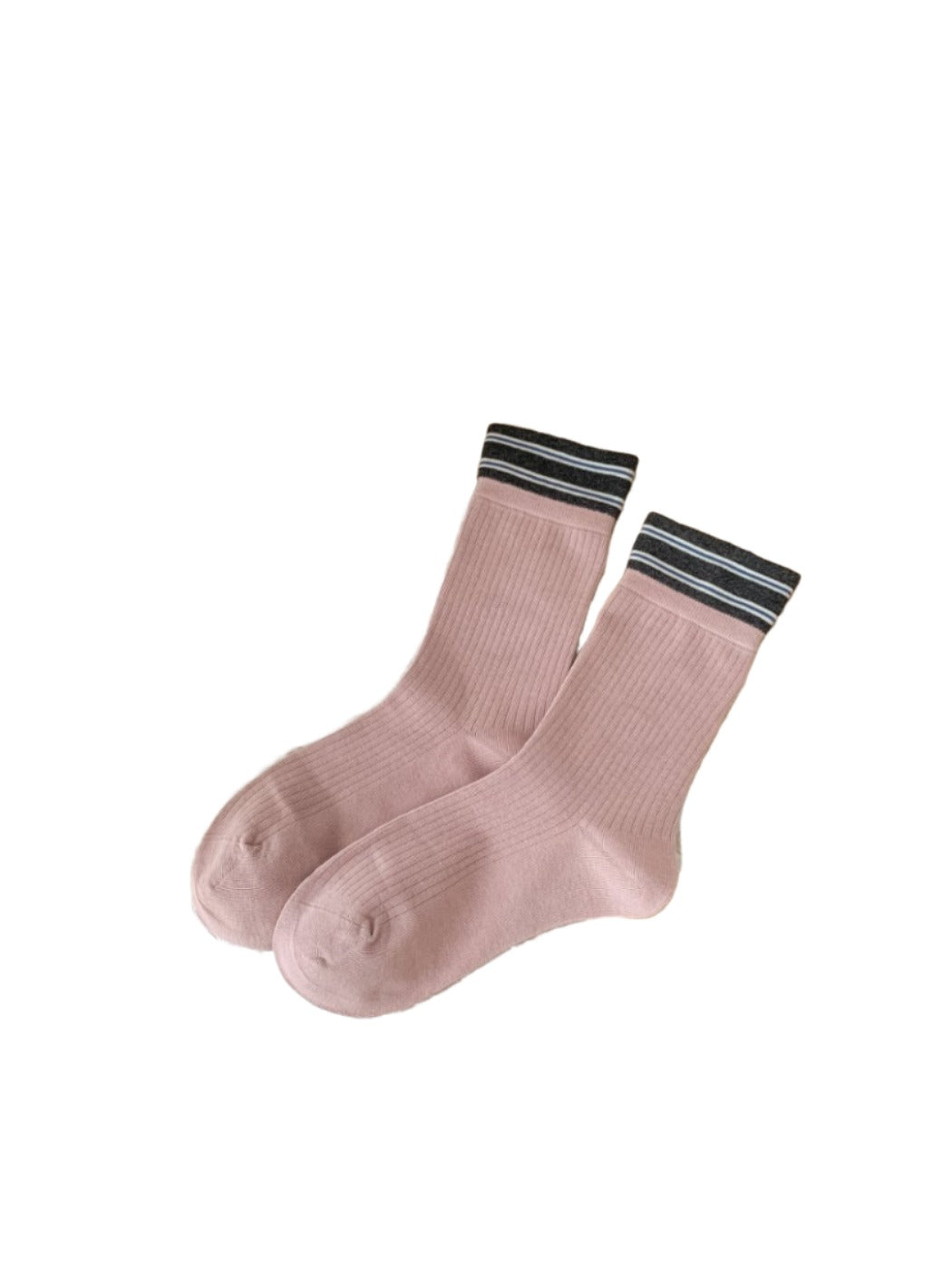Rufia - Striped Ribbed Mid-Calf Capsule Socks