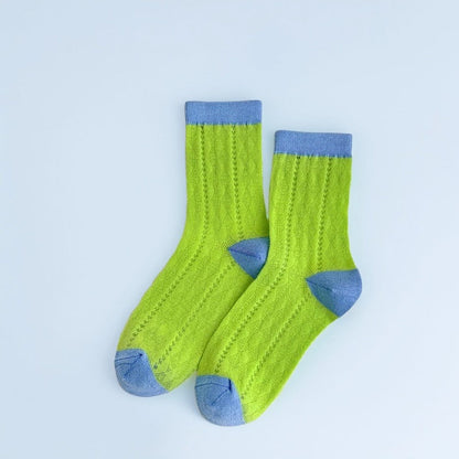 Rufia - Summer Colorful Mesh Crew Socks