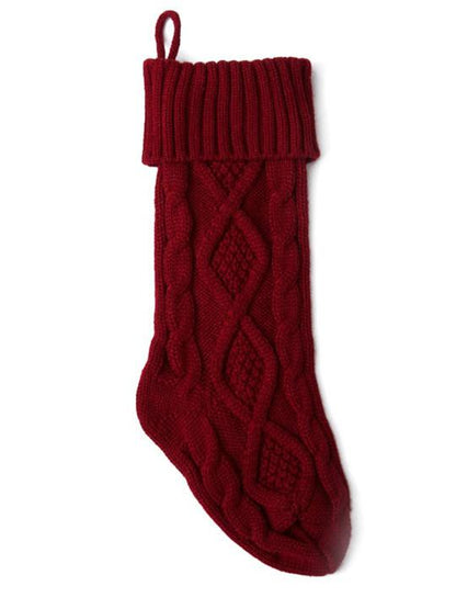 46Cm Knitting Wool Home Wall Decoration Candy Bag Socks Set Diamond Gift Bag Socks Hanging Christmas Socks Set