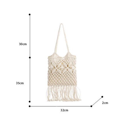 Cosbai - Boho Fringe Crochet Bag - Basic &amp; Chic