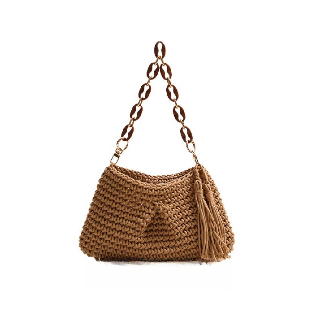 Cosbai - Classic Soft Crochet Sling Bag - Color Available