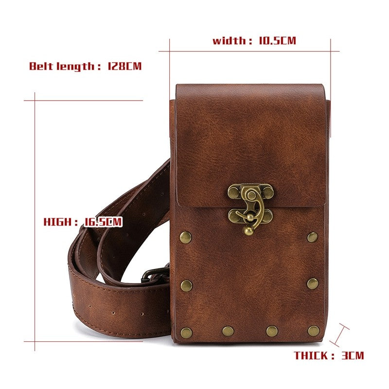 Retro Punk Casual Crossbody Waist Bag