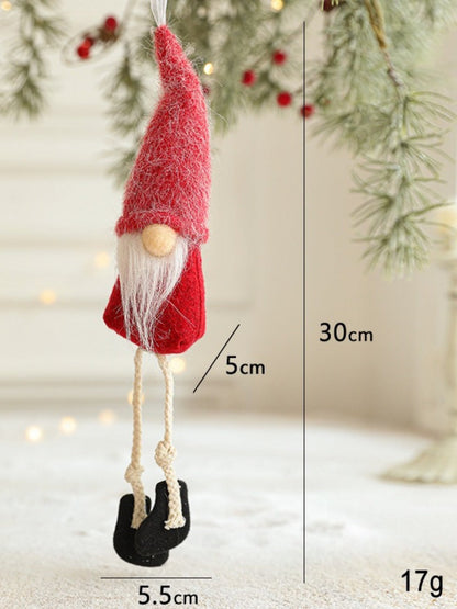 Xris - Classic Red Felt Christmas Tree Decor Hanging Ornaments
