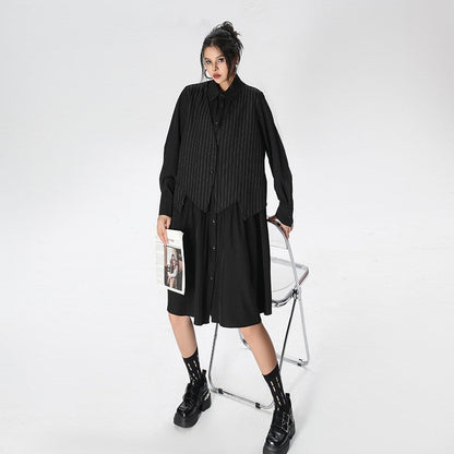 Striped Long Sleeve Dress
