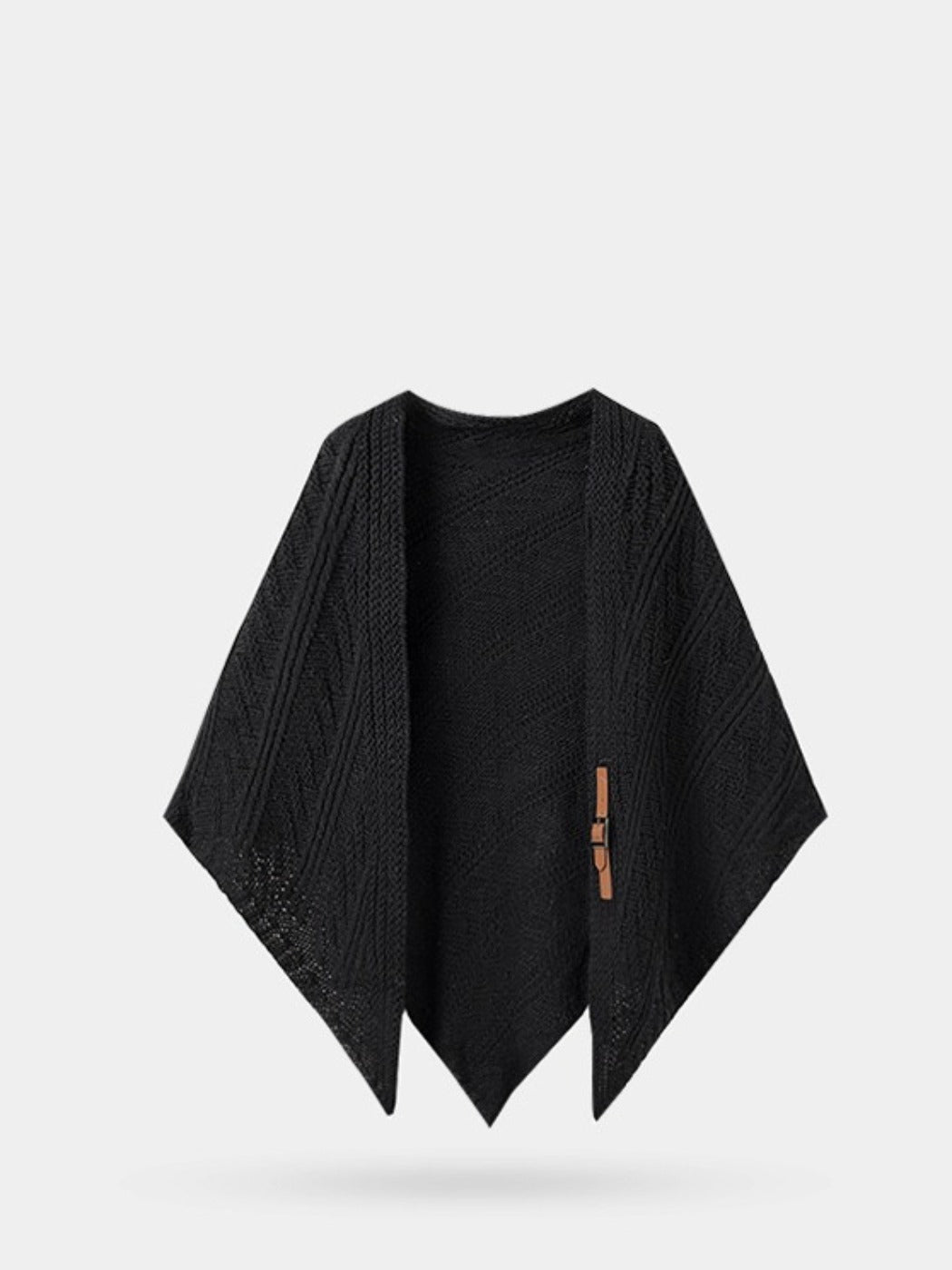 Scarvii - Classic Knitted Triangle Shawl as Outer Accessory