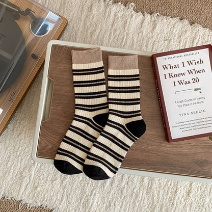 Rufia - Striped Women's Socks for Fall &amp; Winter