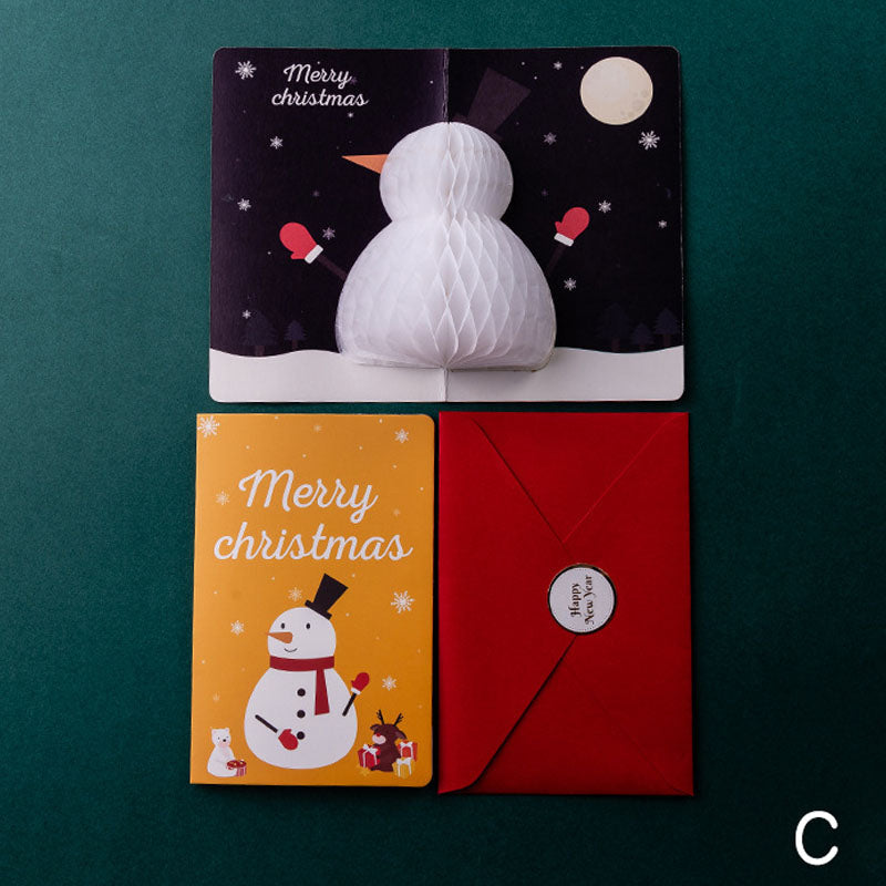 Merry Christmas Pop Up Gifts Greeting Card