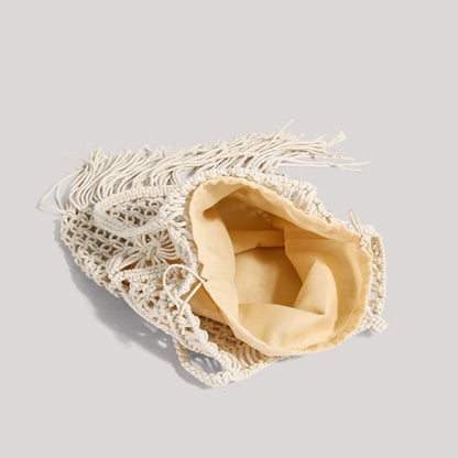 Cosbai - Boho Fringe Crochet Bag - Basic &amp; Chic