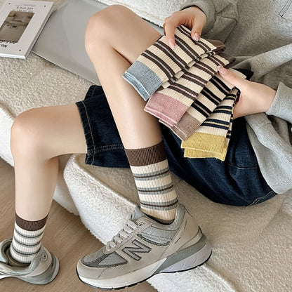 Rufia - Striped Women's Socks for Fall &amp; Winter