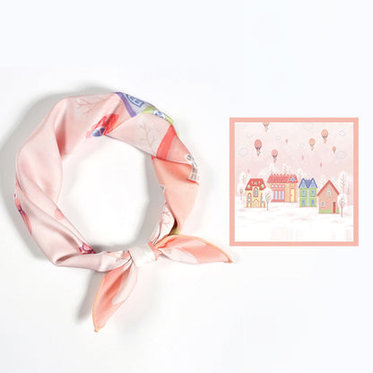 Scarvii - Summer Colorful Elegant Pattern Square Scarf