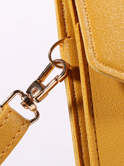 7 Colors Simple Solid Color PU Sling Bag