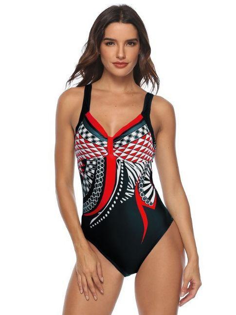 Printed Sexy One-Piece Swimsuit