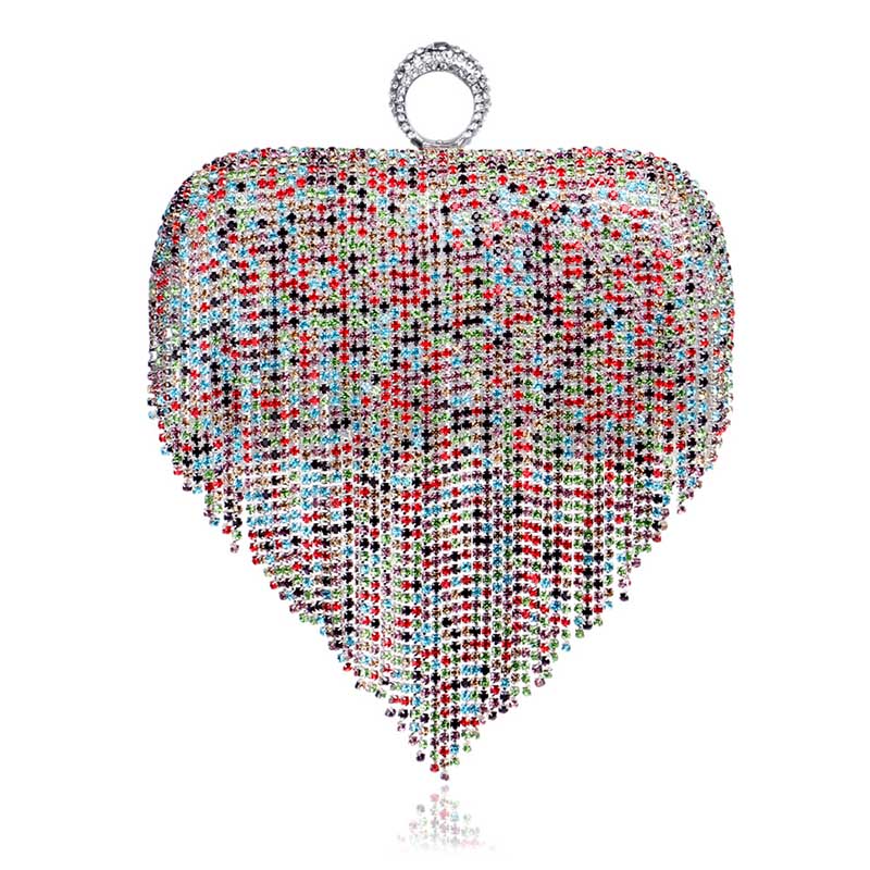 Rhinestone Tasseled Party Handbag