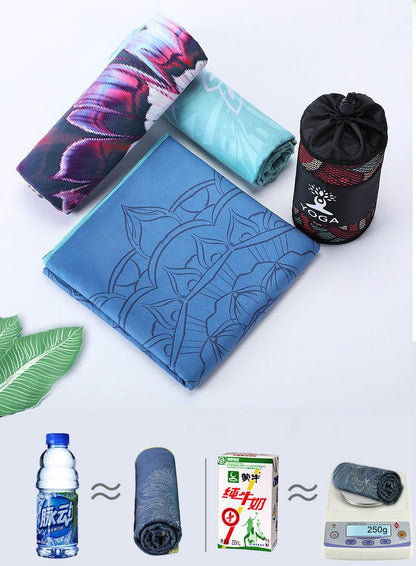 Portable Printed Yoga Towel Non-Slip Design Supports Custom Pattern Design Digital Printed Yoga Towel Yoga Mat 56